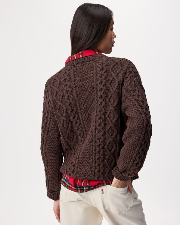 Cable Knit Crew Sweater