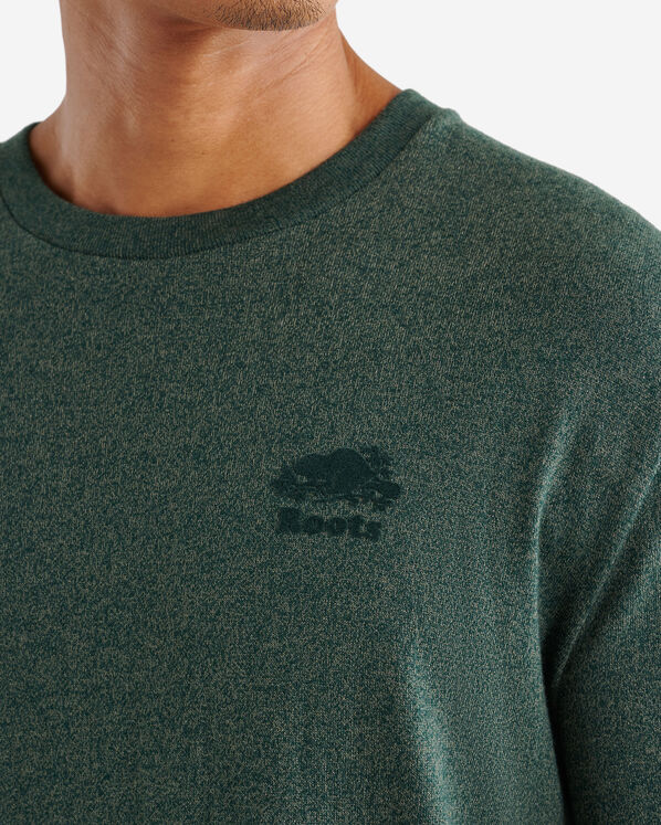 T-shirt poivré à manches longues en coton bio pour hommes T-shirt poivré à manches longues en coton bio pour hommes