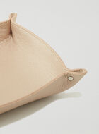 Large Leather Tray Metallic