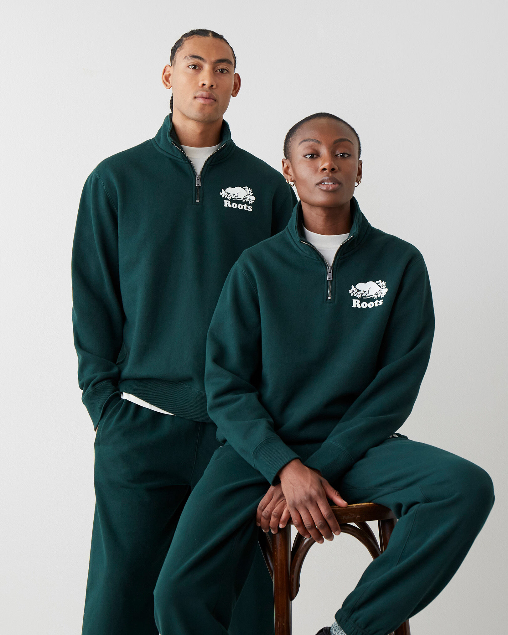 Sweaters Half Zip Roots