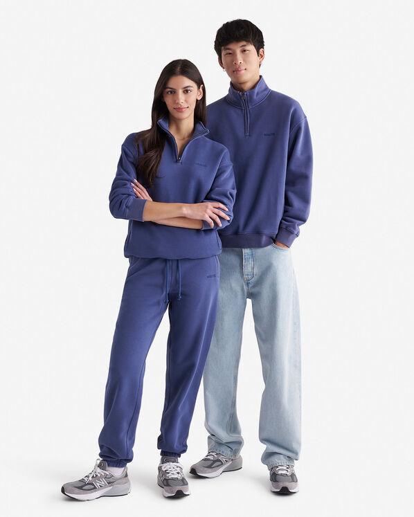 One Half Zip Stein - Dark Denim