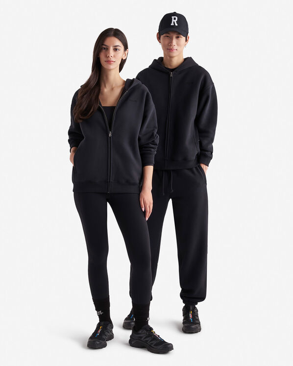 One Zip Hoodie - Black