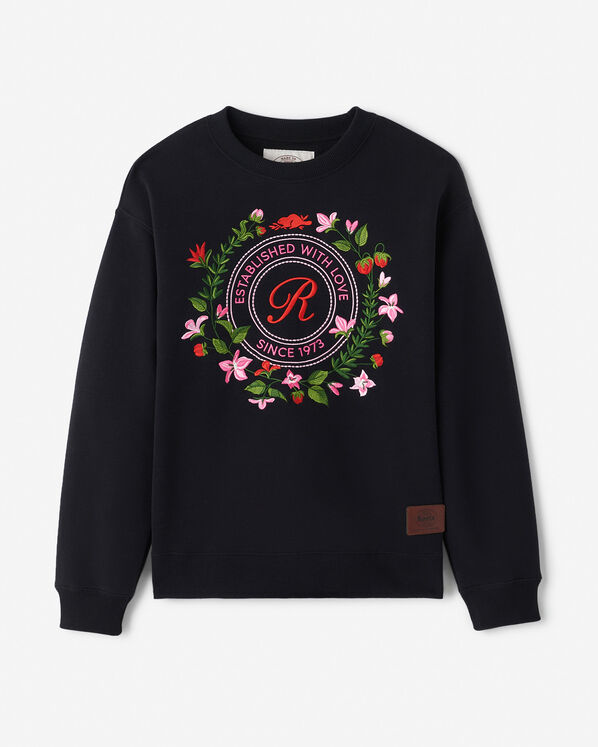 Love Studio Fleece Crew - Black