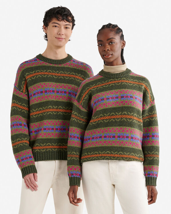 Chandail à col rond héritage Roots - Vert Loden Chandail à col rond héritage Roots - Vert Loden