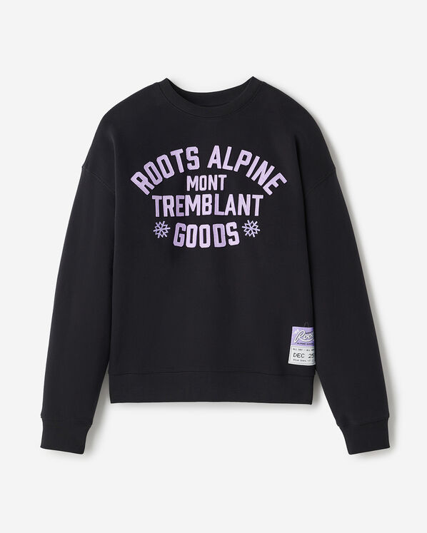 Chandail à col rond Sommets nordiques Mont-Tremblant - Noir Chandail à col rond Sommets nordiques Mont-Tremblant - Noir