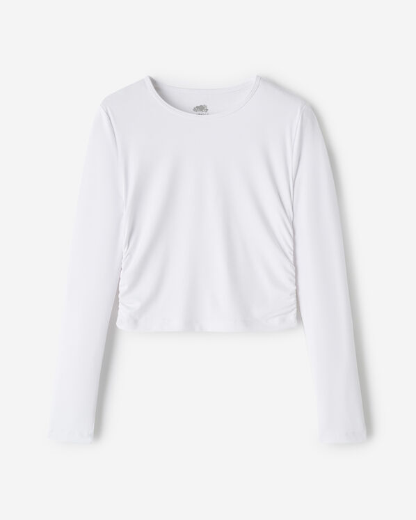 Girls Fitted Active T-Shirt - White