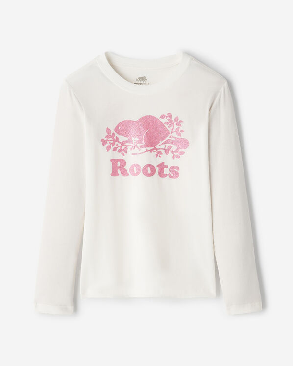 Kids Organic Original Cooper Beaver T-Shirt - Egret