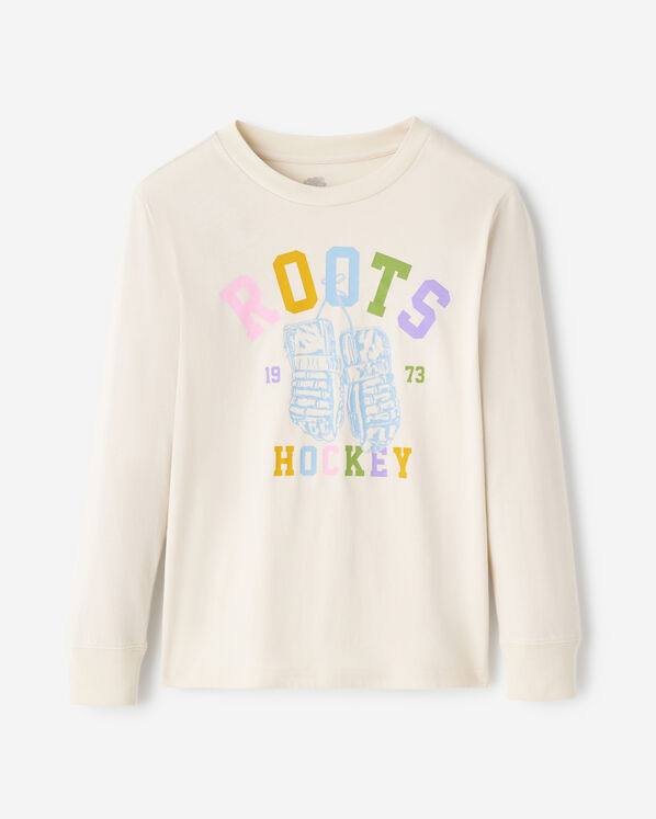 Kids Hockey Equipment T-Shirt - Birch White