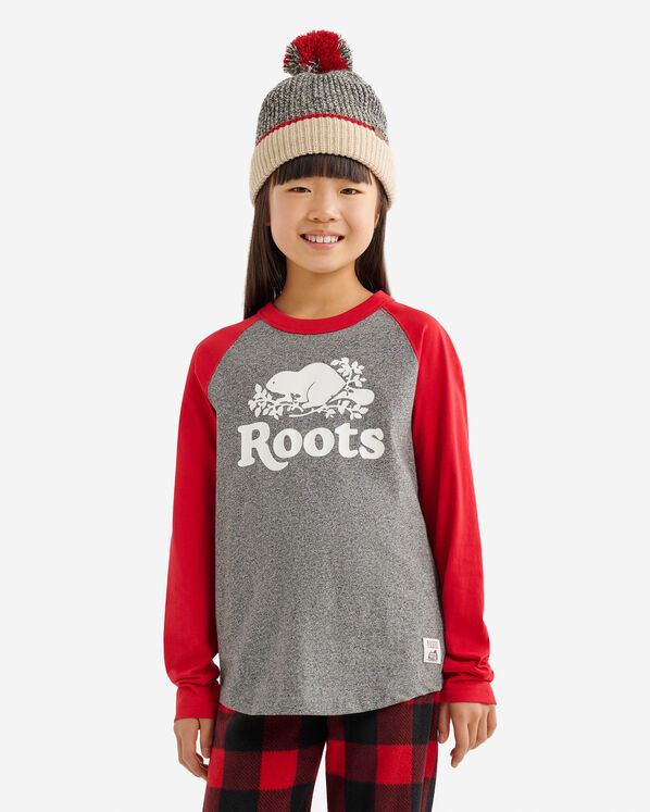 Kids Cabin Baseball T-Shirt - Grey Oat Pepper Kids Cabin Baseball T-Shirt - Grey Oat Pepper