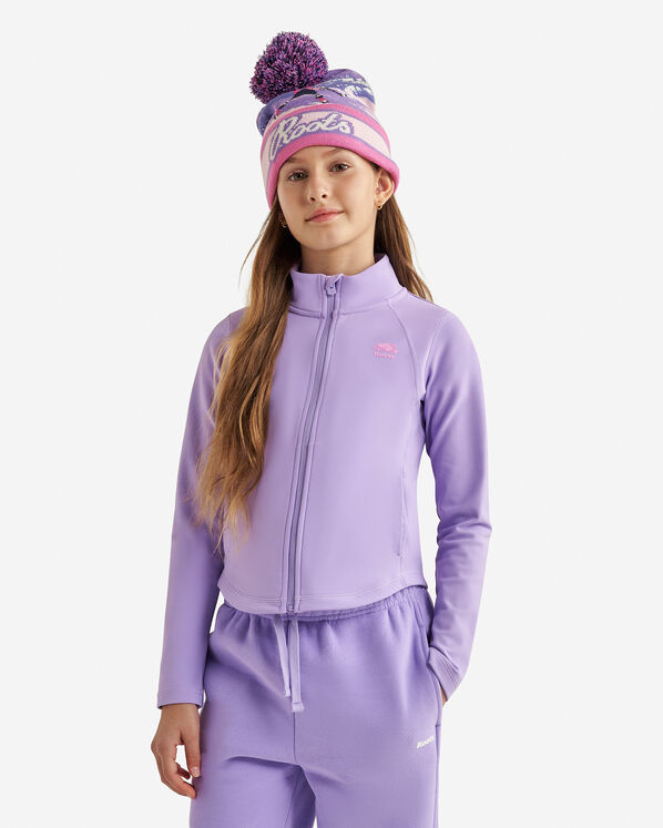 Girls Active Warm Track Jacket - Violet Tulip