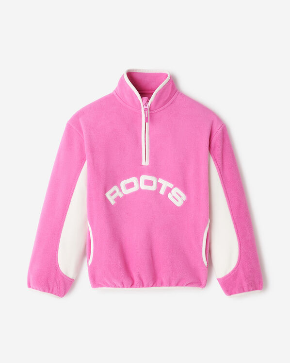 Kids Active Microfleece Half Zip - Ultra Pink