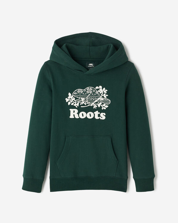 Kids Cooper Fair Isle Hoodie - Varsity Green