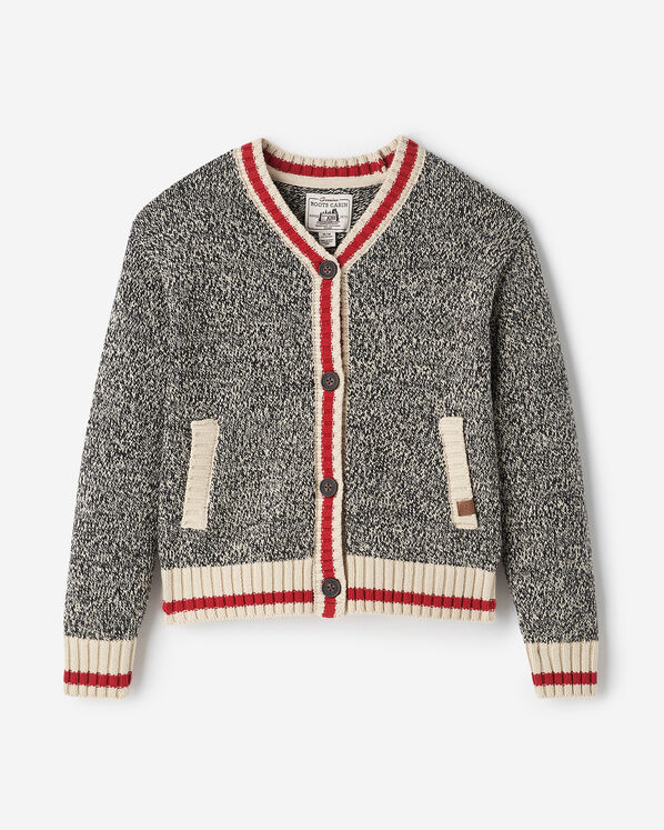Kids Cabin Cardigan - Grey Oat Mix