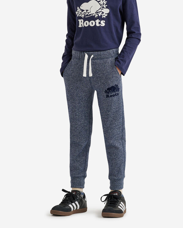 Boys Organic Park Slim Sweatpant - Navy Blazer Pepper