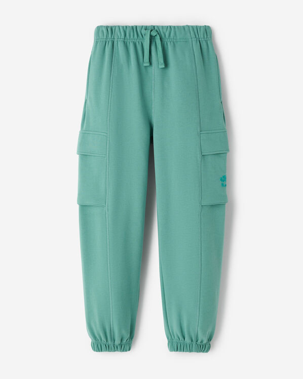 Kids Cozy Cooper Cargo Sweatpant - Alpine Green