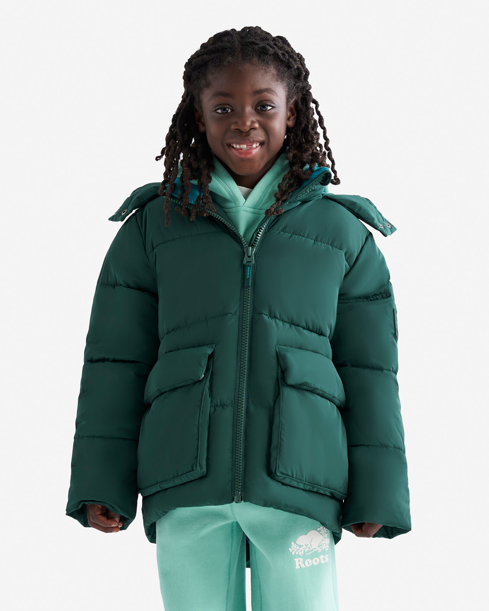 Forest green down jacket shop
