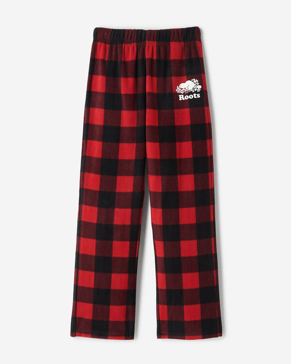 Kids Microfleece Pajama Pant - Cabin Red