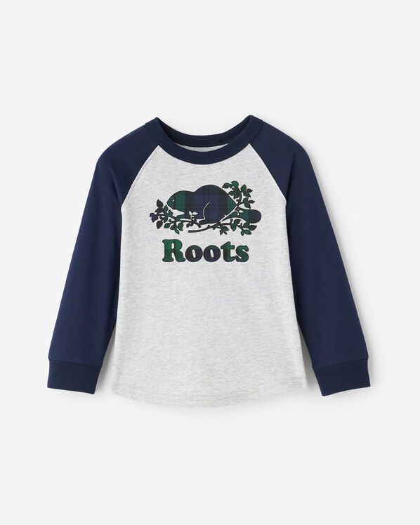 Toddler Plaid Baseball T-Shirt - Navy Blazer