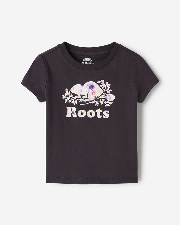 Toddler Petal Pop Slim T-Shirt - Charcoal Black