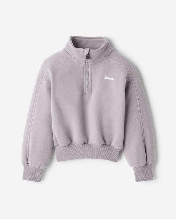 Toddler Girls Cloud Half Zip - Gull Grey