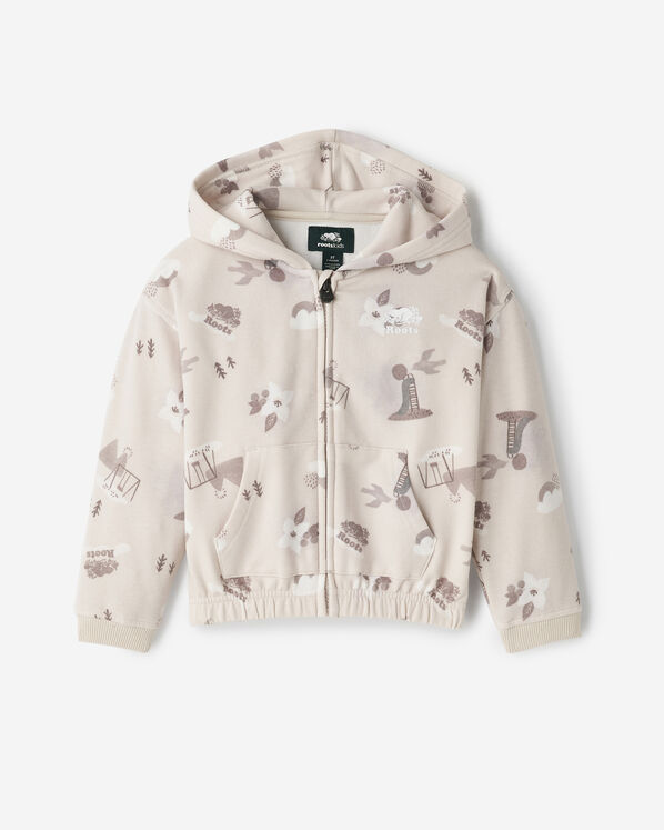 Toddler Nature Playground Full Zip Hoodie - Faded Khaki