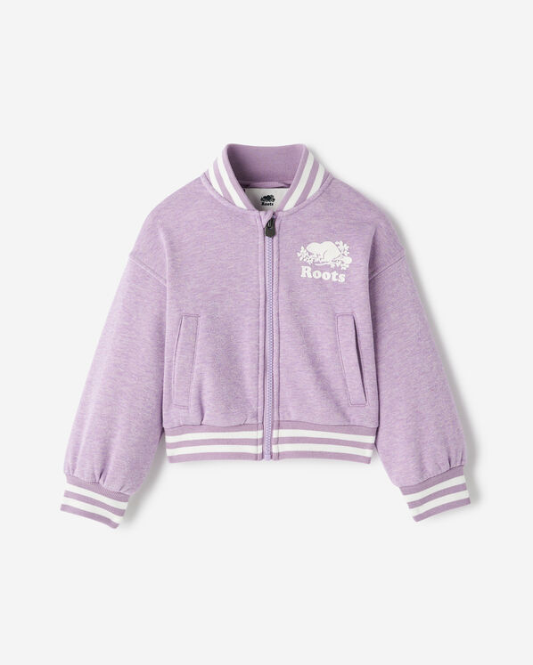 Toddler Girls Cooper Sparkle Varsity Jacket