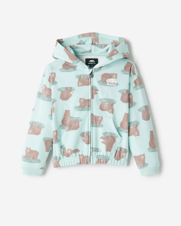 Toddler Cozy Bear Zip Hoodie - Blue Breeze