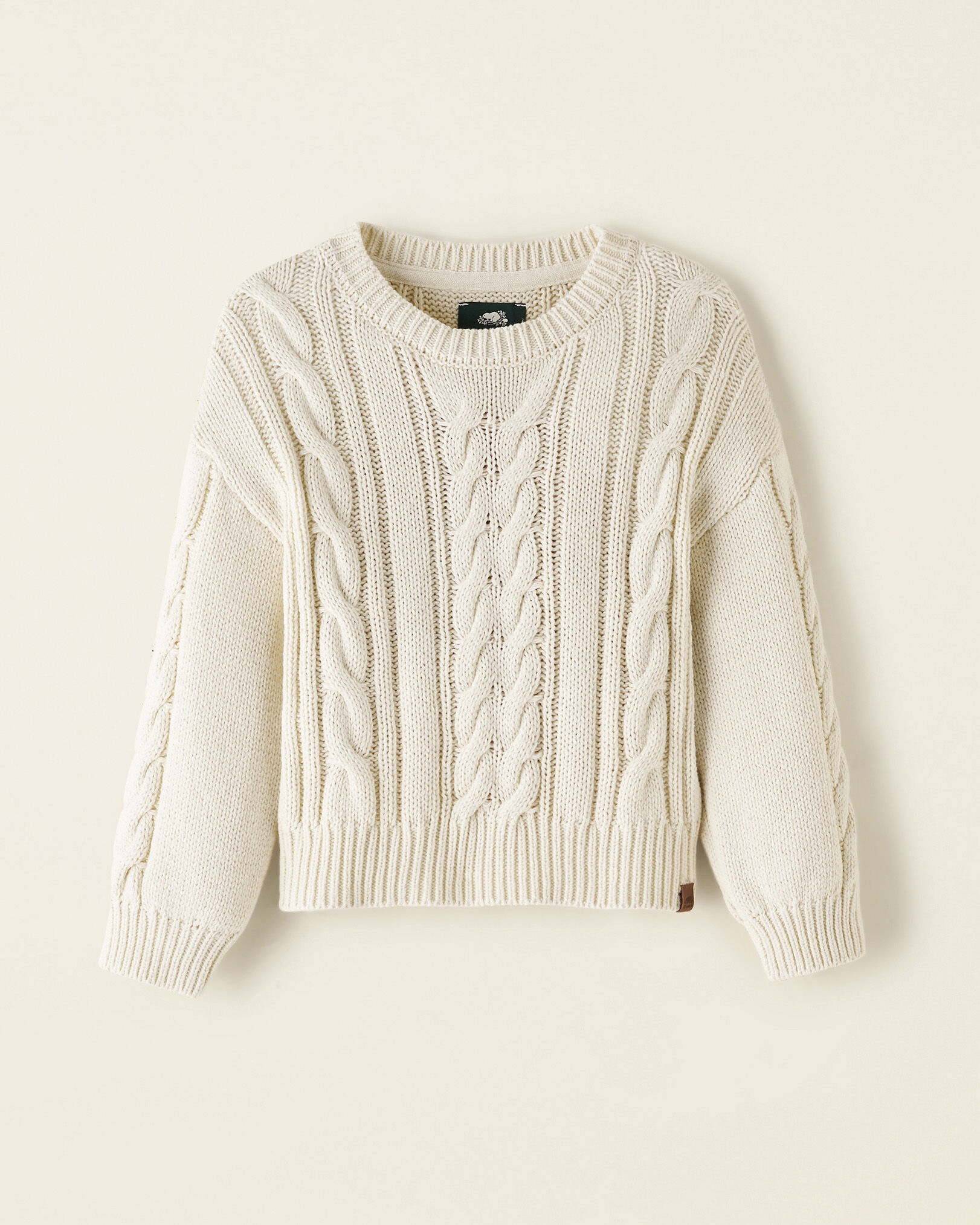 White cable knit 2025