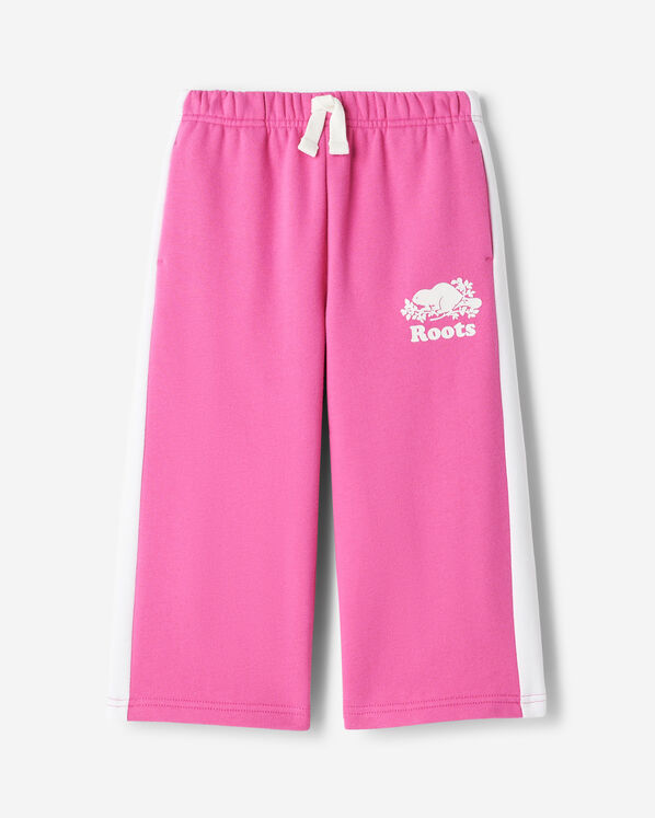 Toddler Organic Cooper Colour Block Track Pant - Magenta Glow