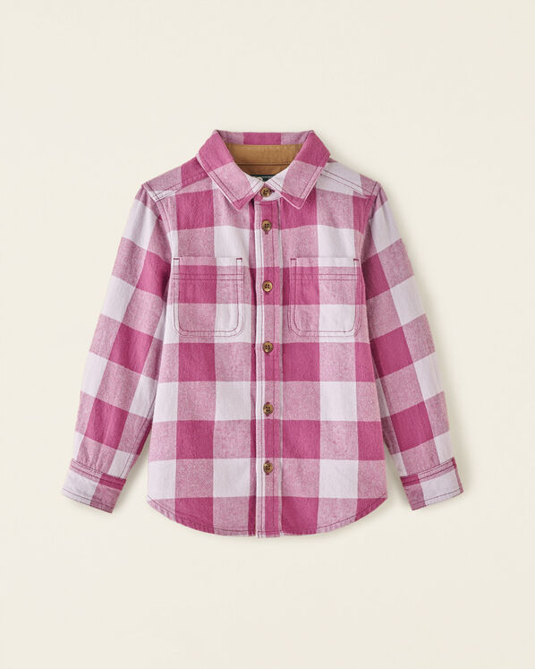 Toddler Relaxed Park Plaid Shirt - Orchid Petal