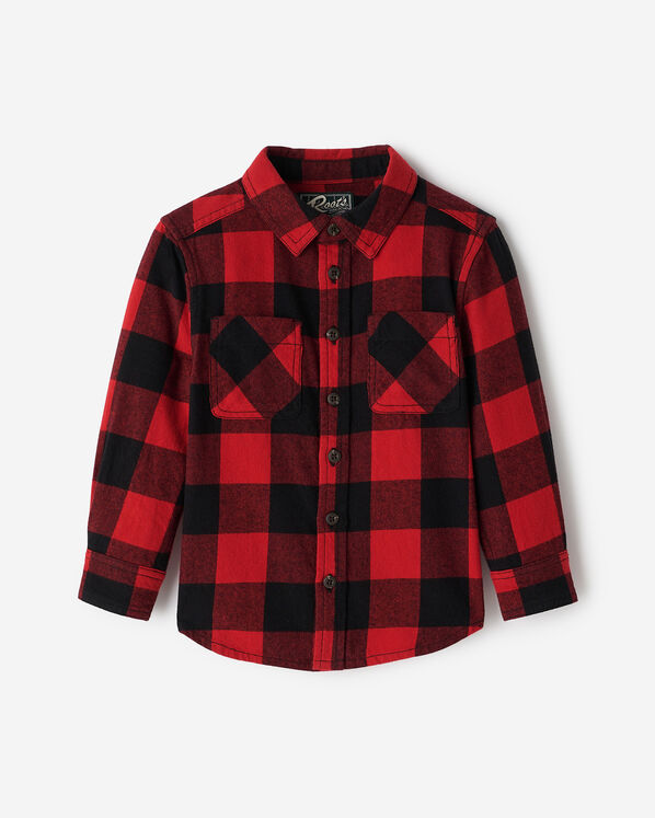 Toddler Park Plaid Shirt - Cabin Red