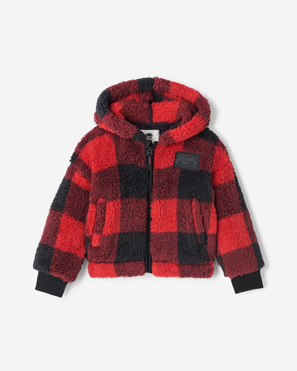Toddler Creekside Shearling Fleece Full Zip Hoodie - Cabin Red Toddler Creekside Shearling Fleece Full Zip Hoodie - Cabin Red