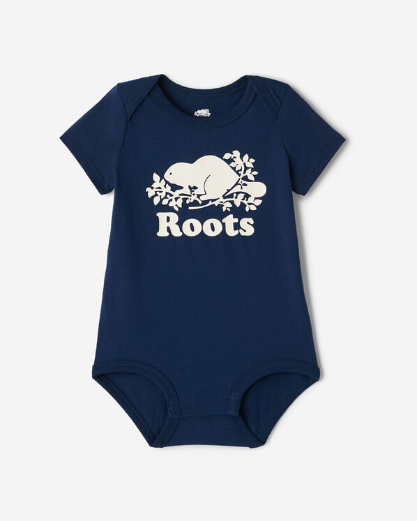 Baby Organic Cooper Beaver Bodysuit - True Navy