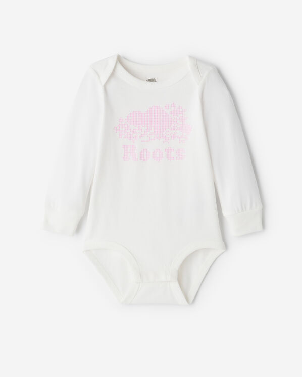 Baby Organic Cooper Beaver Bodysuit - Egret Baby Organic Cooper Beaver Bodysuit - Egret
