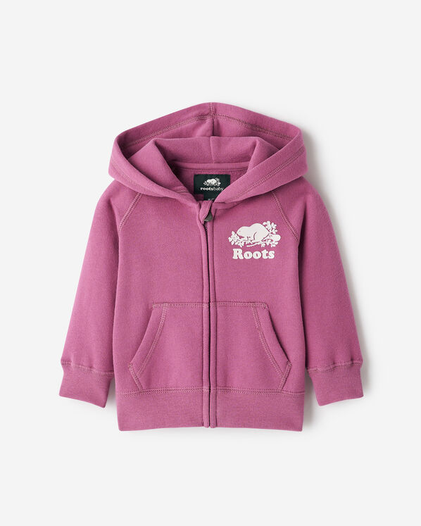 Baby Organic Original Full Zip Hoodie - Aster Plum