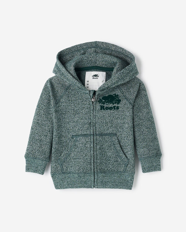 Baby Organic Original Full Zip Hoodie - Varsity Green Pepper