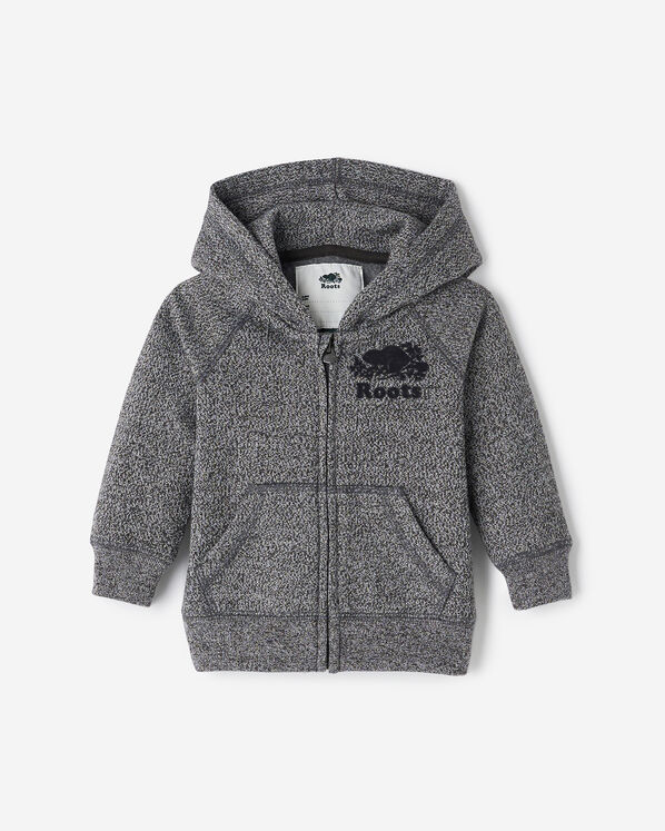Baby Organic Original Full Zip Hoodie - Charcoal Pepper