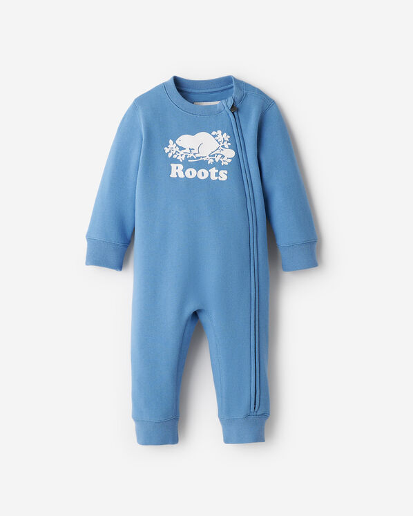 Baby Organic Original Cooper Beaver Romper - Gulf Blue Baby Organic Original Cooper Beaver Romper - Gulf Blue