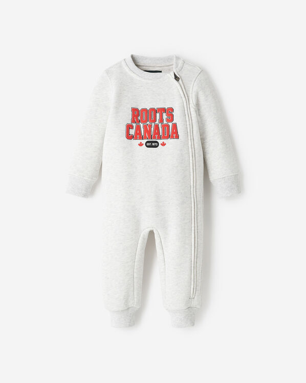 Baby Northern Roots Romper - White Mix