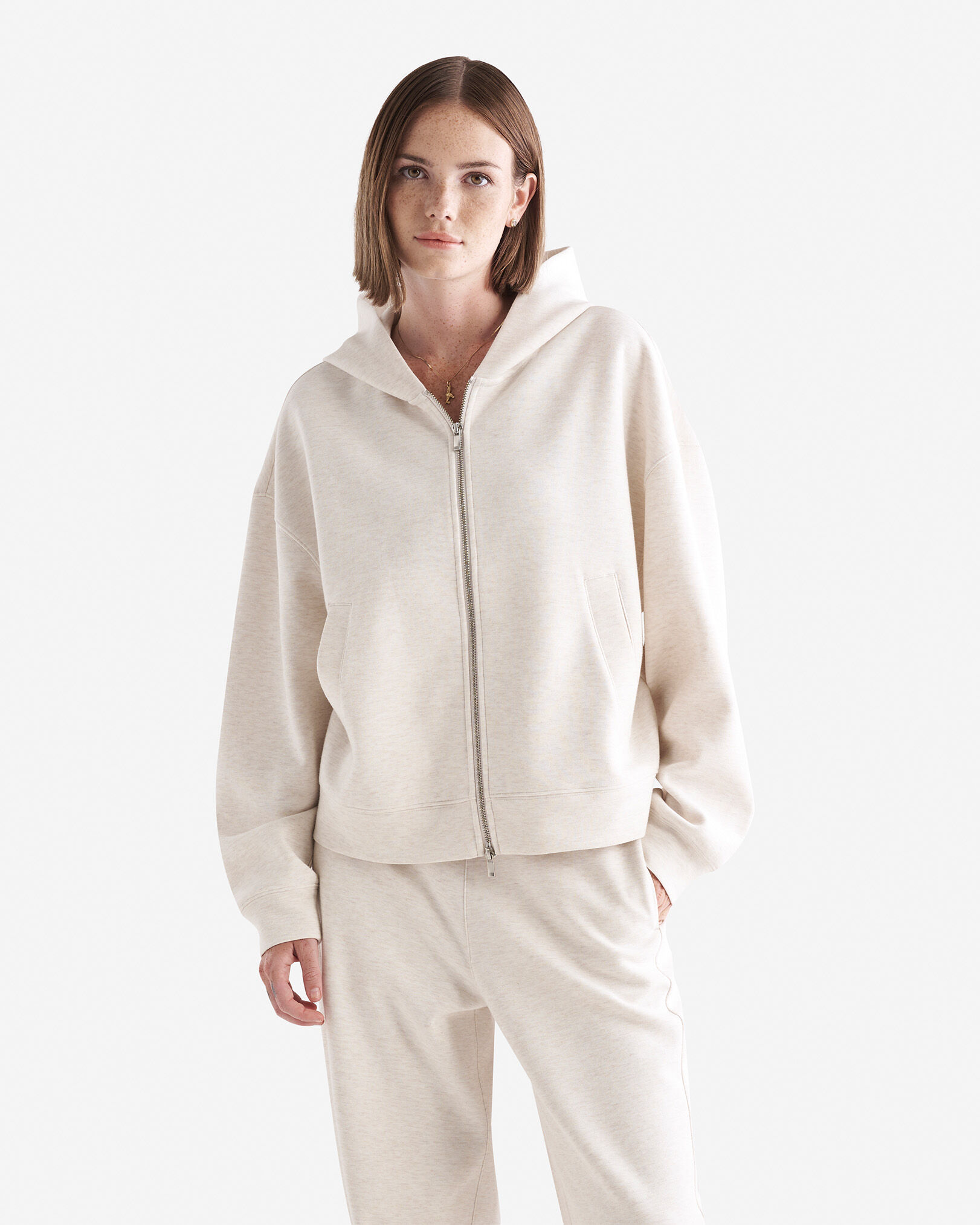 Thin Cotton Zip Up Hoodies | Roots