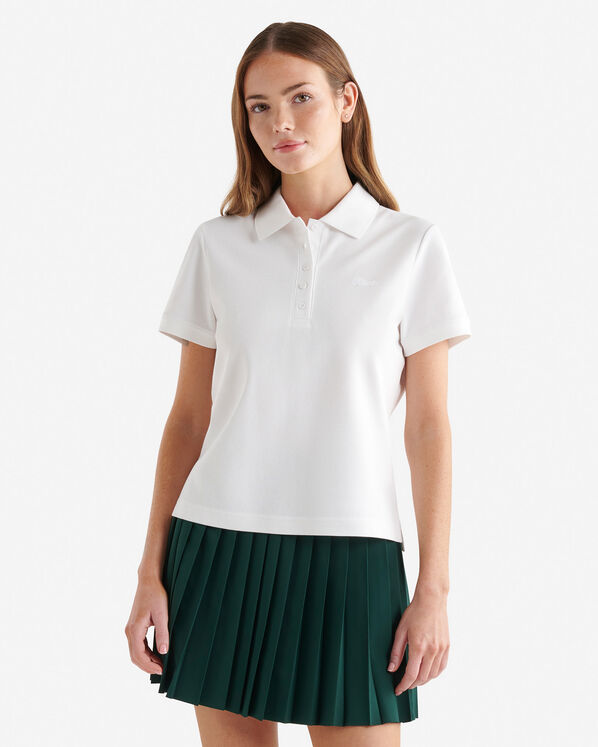 Pique Club Polo - White