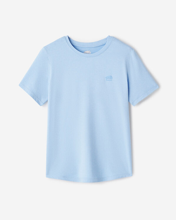 Renew Knit Classic Short Sleeve Top - Swiss Blue Mix
