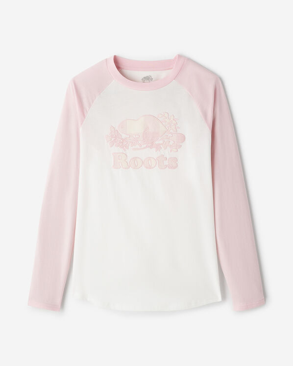 Womens Park Plaid Long Sleeve T-Shirt - Pink Mix