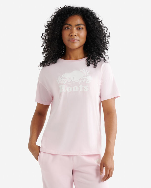 Womens Organic Relaxed Cooper T-Shirt - Strawberry Sorbet