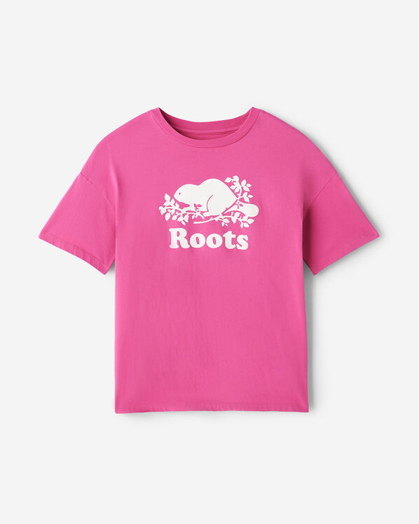 Womens Organic Relaxed Cooper T-Shirt - Magenta Glow