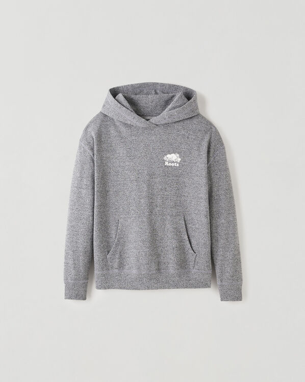 Organic Cooper BF Kanga Hoodie - Salt & Pepper