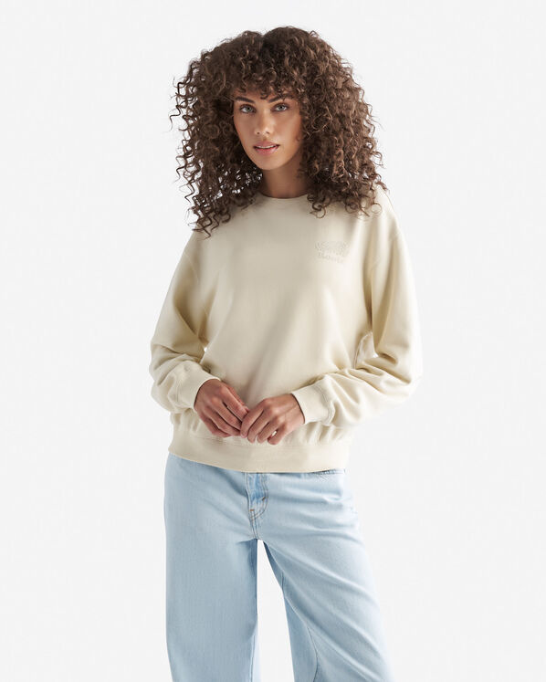 Organic Cooper Relaxed Crew - Almond Milk