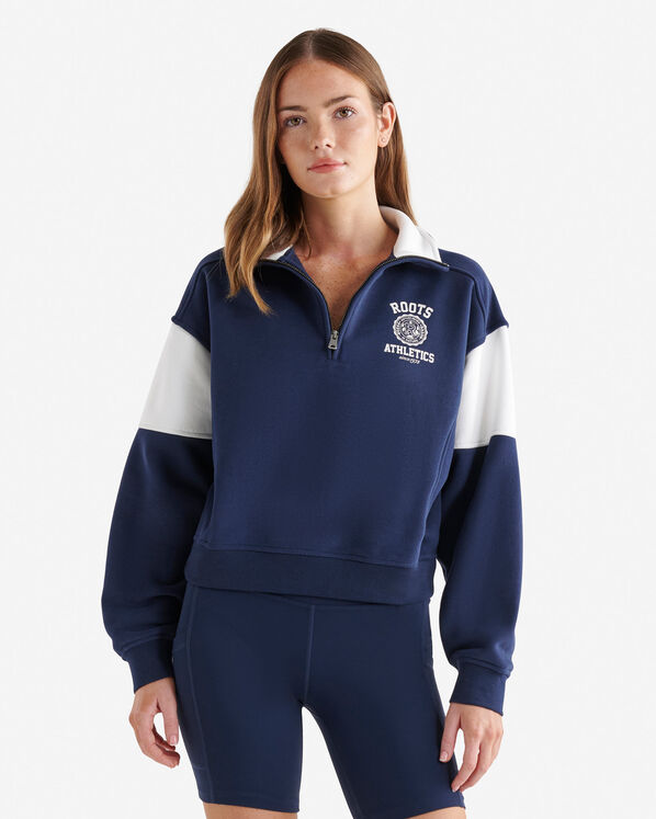 Legacy Crest Half Zip Stein - Navy Blazer