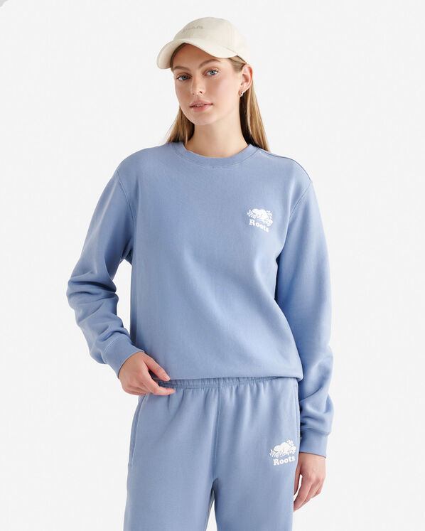 Organic Cooper Relaxed Crew - Coastal Blue