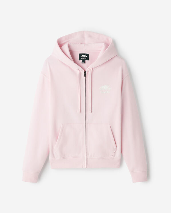 Organic Original Relaxed Full Zip Hoodie - Strawberry Sorbet